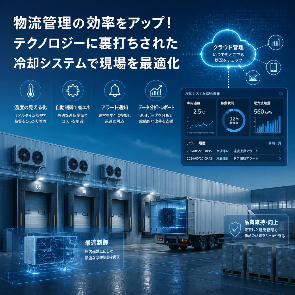 物流管理の効率をアップ！テクノロジーに裏打ちされた冷却システムで現場を最適化