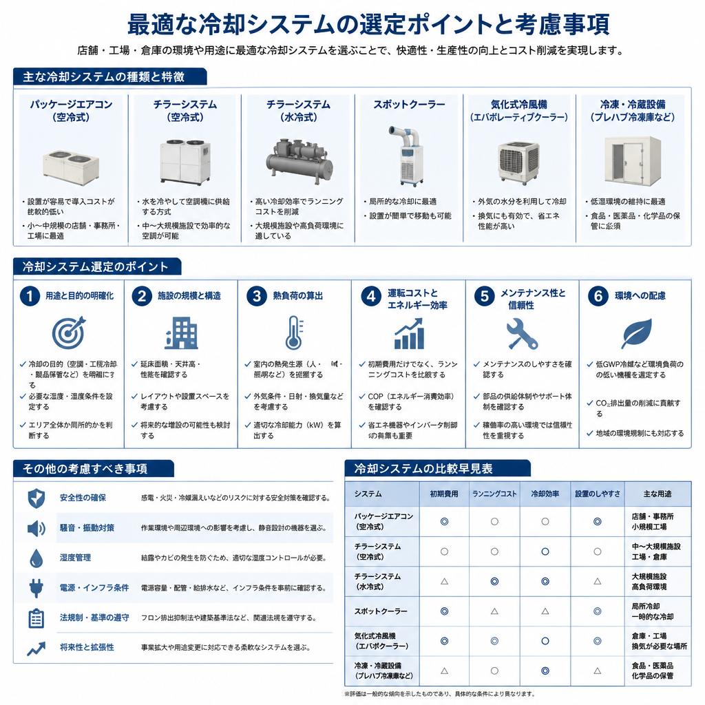 最適な冷却システムの選び方