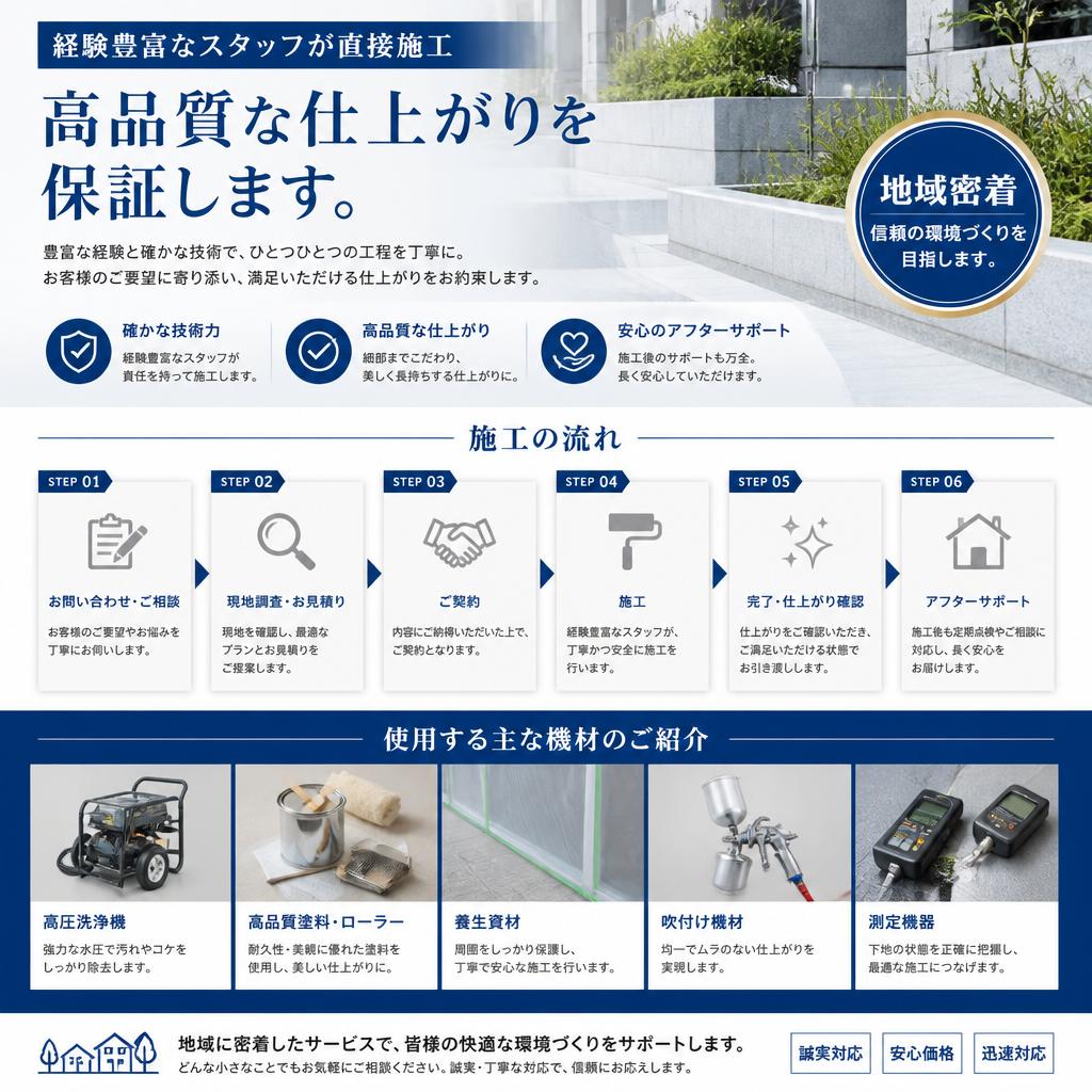 安心の施工体制