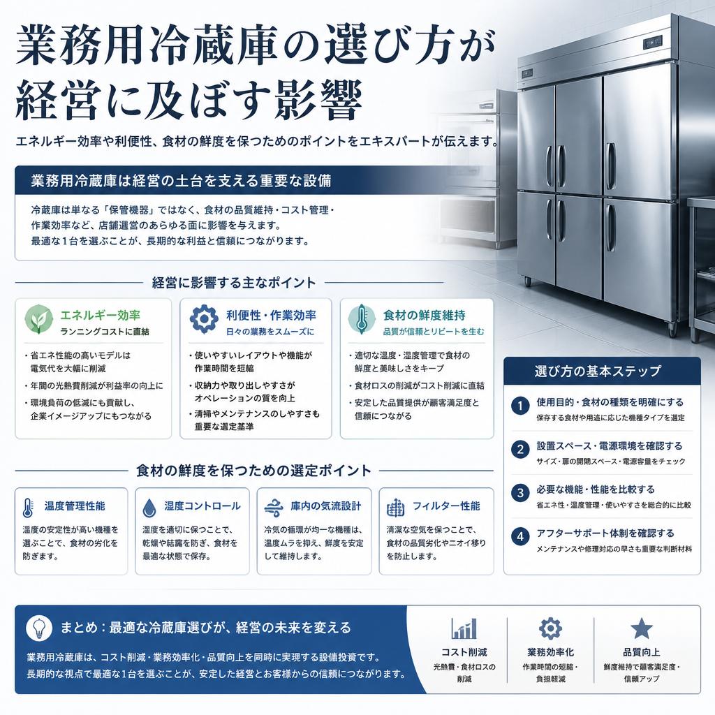 冷蔵設備の重要性と注意点