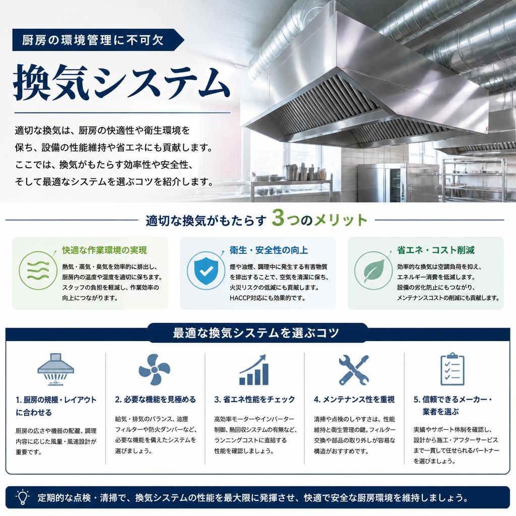 快適な空間を作る換気システム
