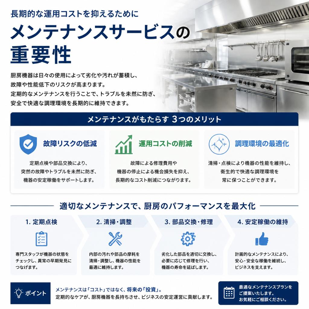安心のメンテナンスサービス