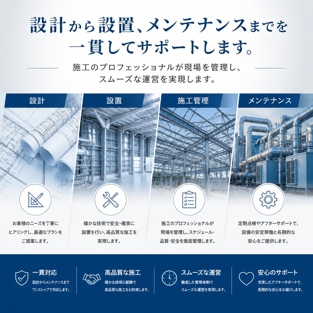 トータルサポートで安心